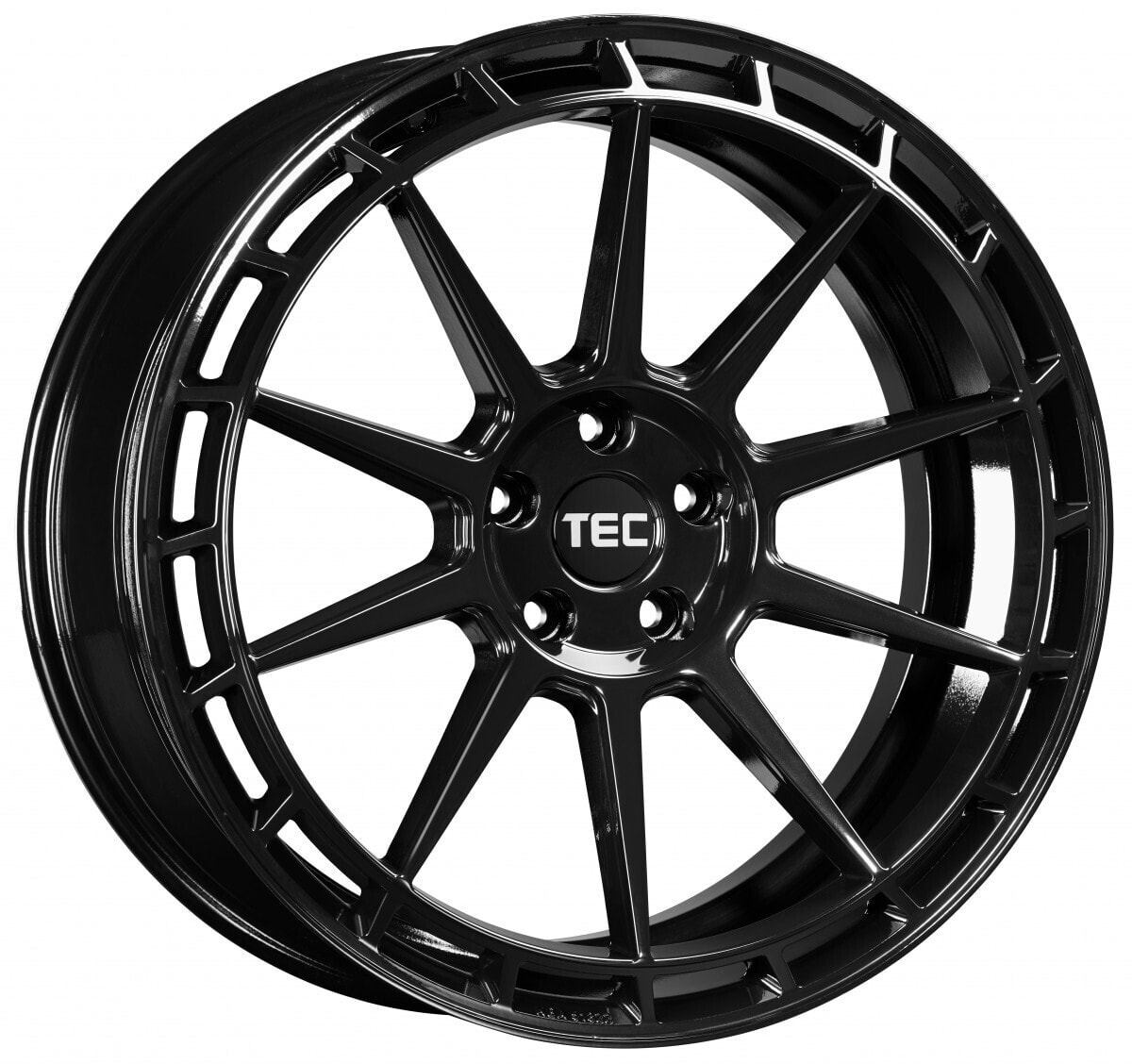 Колесный диск литой TEC Speedwheels GT8 black-glossy (links) 8.5x19 ET45 - LK5/108 ML72.5