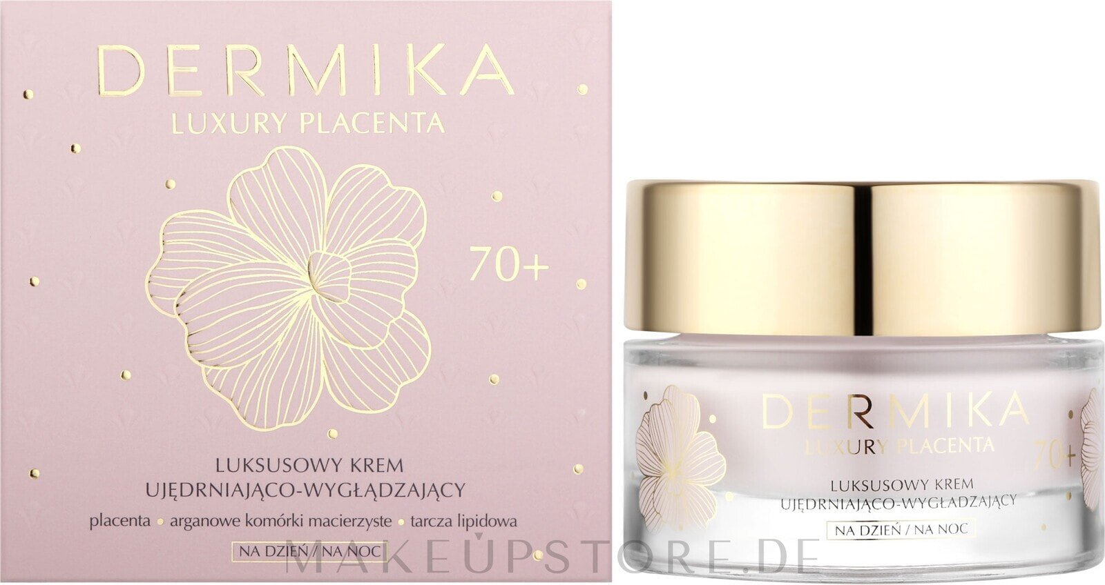 straffende und glättende Creme - Dermika Luxury Placenta 70+