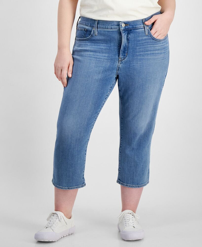 Levi's trendy Plus Size 311 Shaping Skinny Capri Jeans