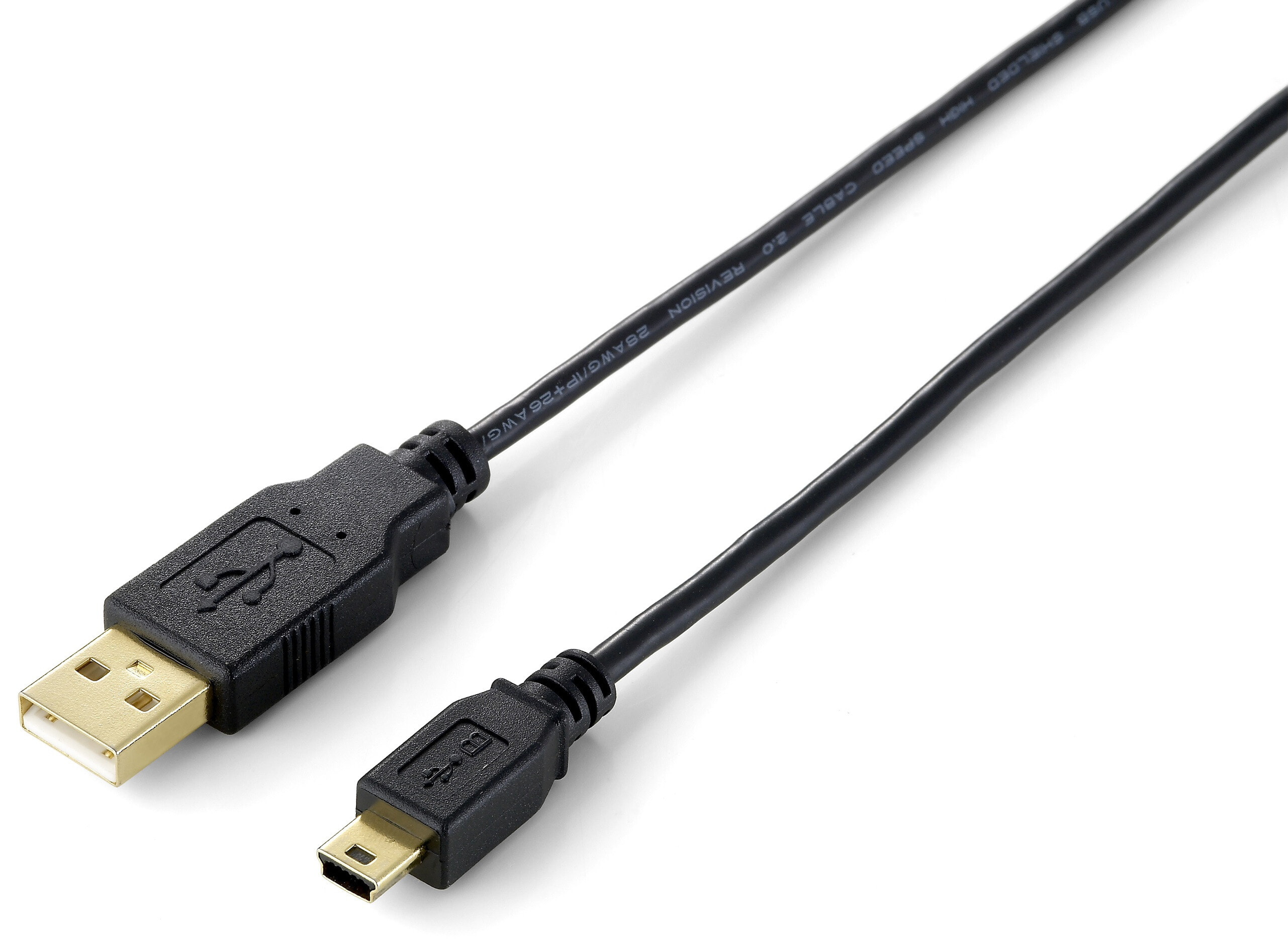Equip 128225 USB кабель 3 m 2.0 USB A Mini-USB B Черный