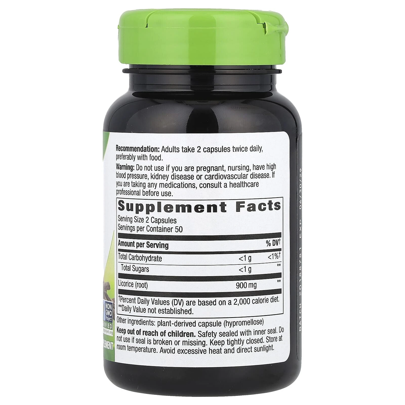 Licorice Root, 900 mg, 100 Vegan Capsules (450 mg per Capsule)