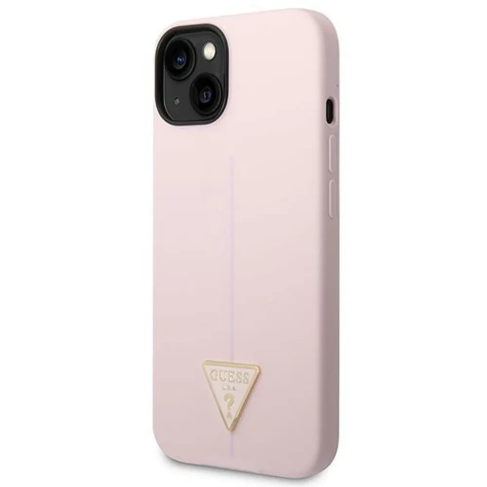 GUESS Guhcp14Msltgu iPhone 14 Plus15 Plus 6.7 Fioletowy Silicone Triangle phone case