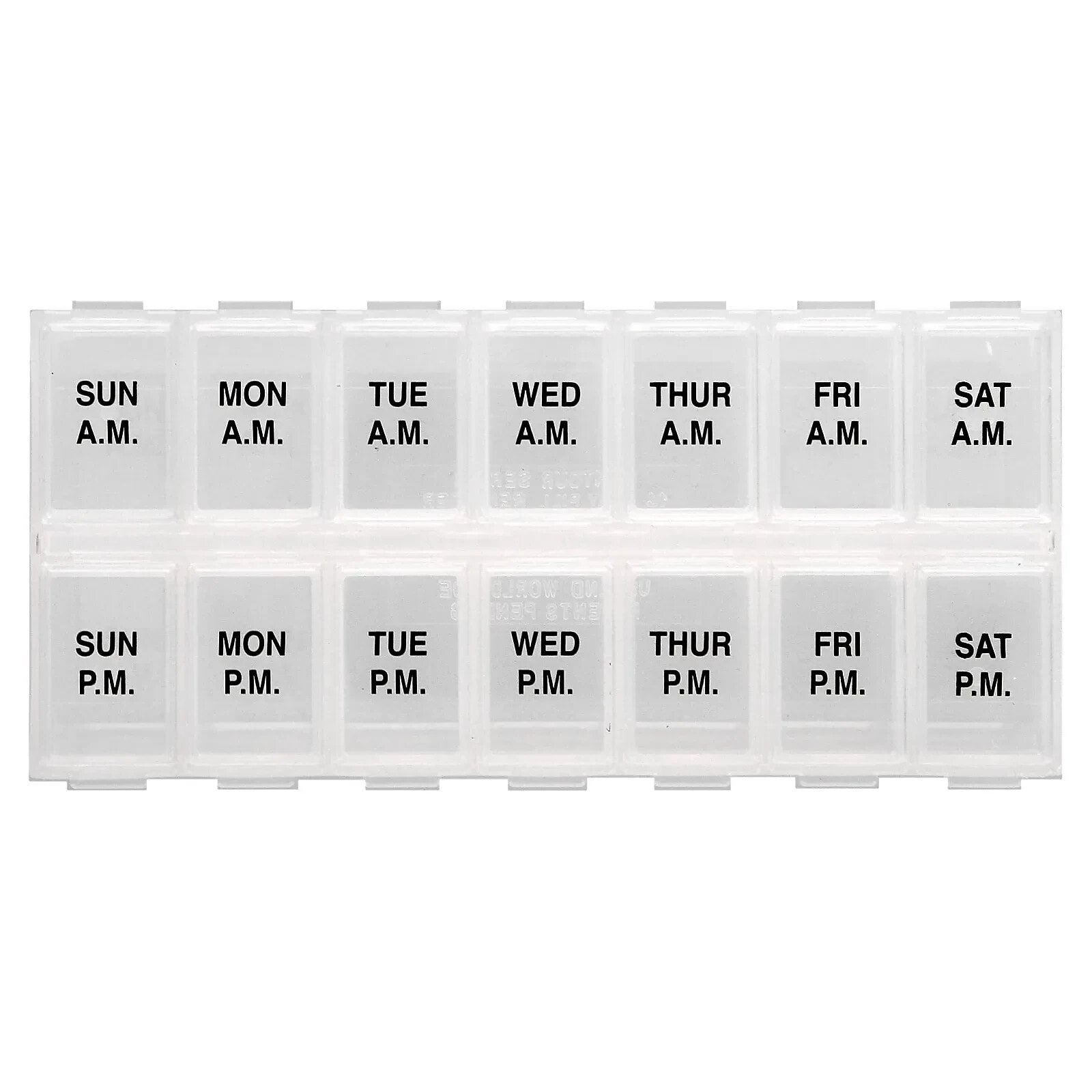 Weekly AM/PM Pill Reminder, Natural, 1 Count