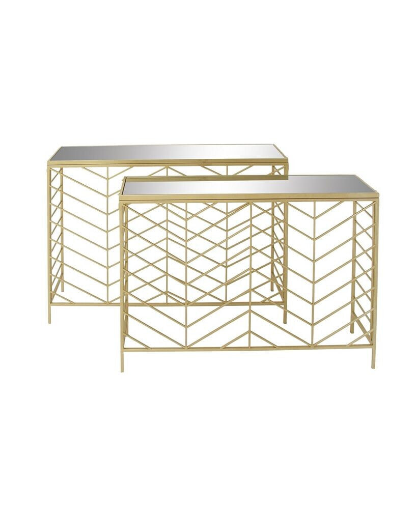 Rosemary Lane contemporary Console Table, 2 Pieces