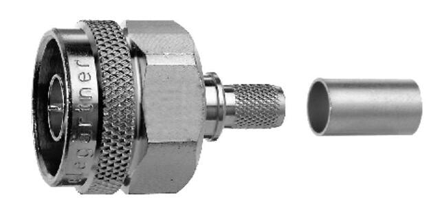 Telegärtner N Straight Plug Crimp RG-213/U crimp/crimp коаксиальный коннектор J01020A0107
