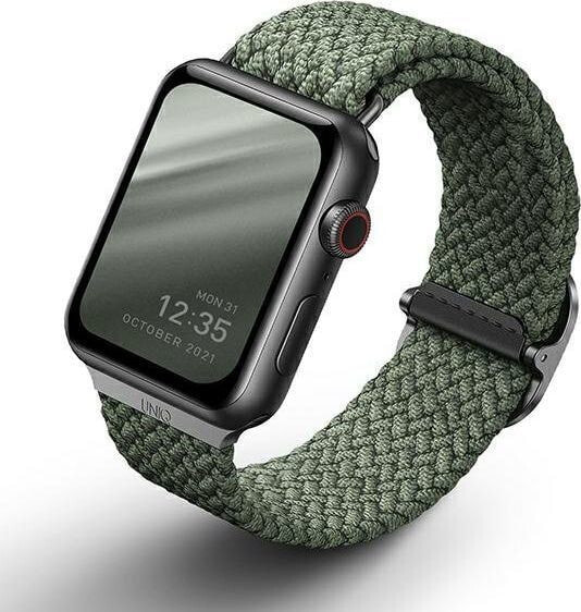 Аксессуар для умных часов или браслета Uniq UNIQ pasek Aspen Apple Watch 44/42mm Braided zielony/cypress green