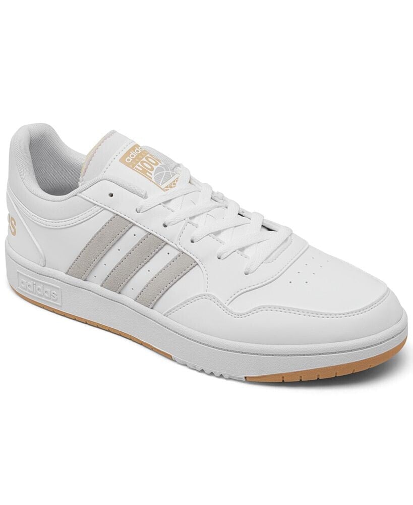 adidas men's Hoops 3.0 Low Classic Vintage-Like Casual Sneakers from Finish Line