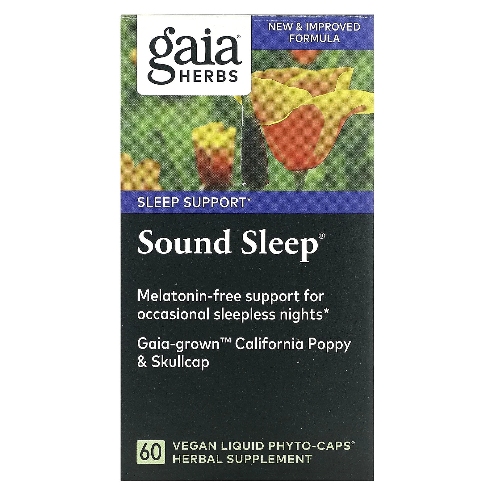 Gaia Herbs, Sound Sleep, 60 Vegan Liquid Phyto-Caps