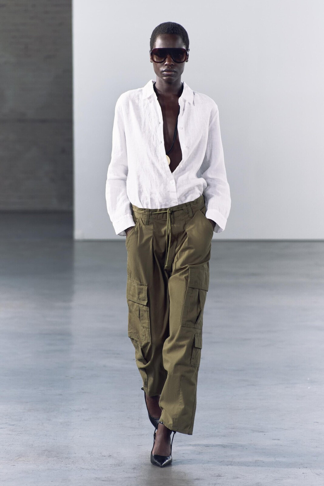 Zw collection loose fit cargo trousers