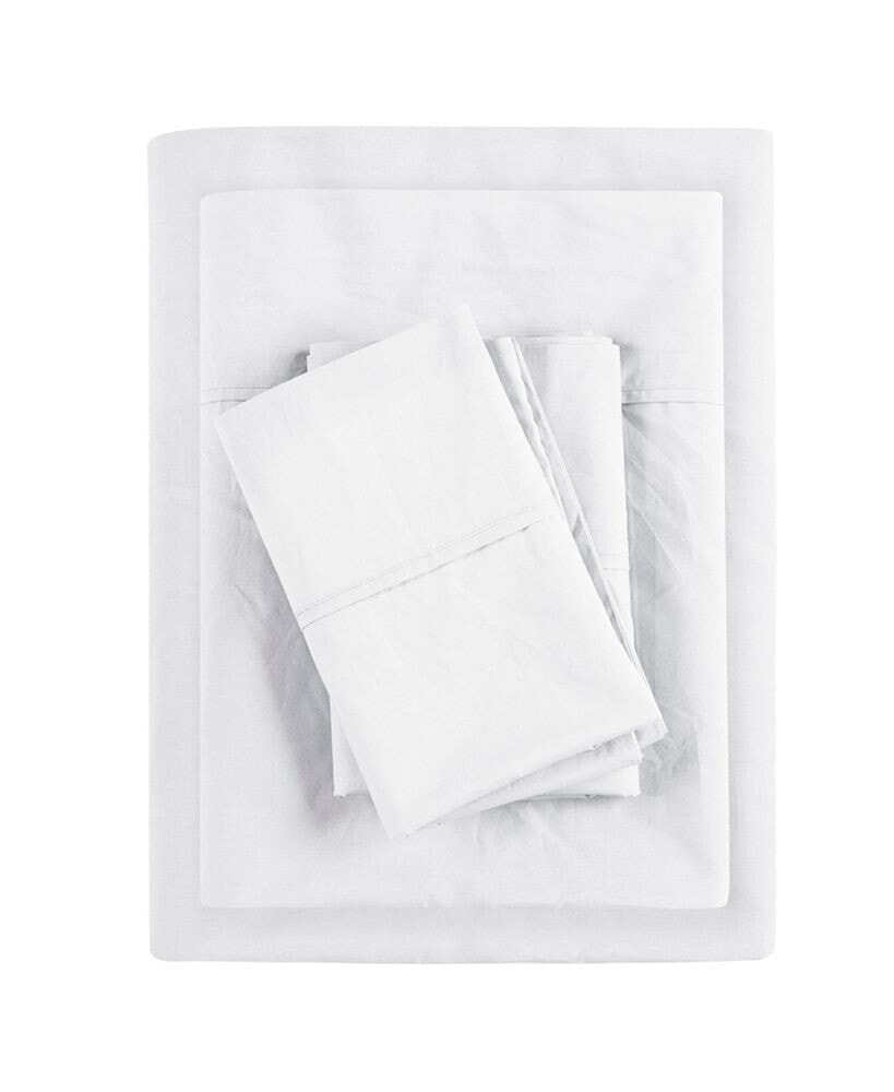 Madison Park peached Cotton Percale 4-Pc. Sheet Set, Queen