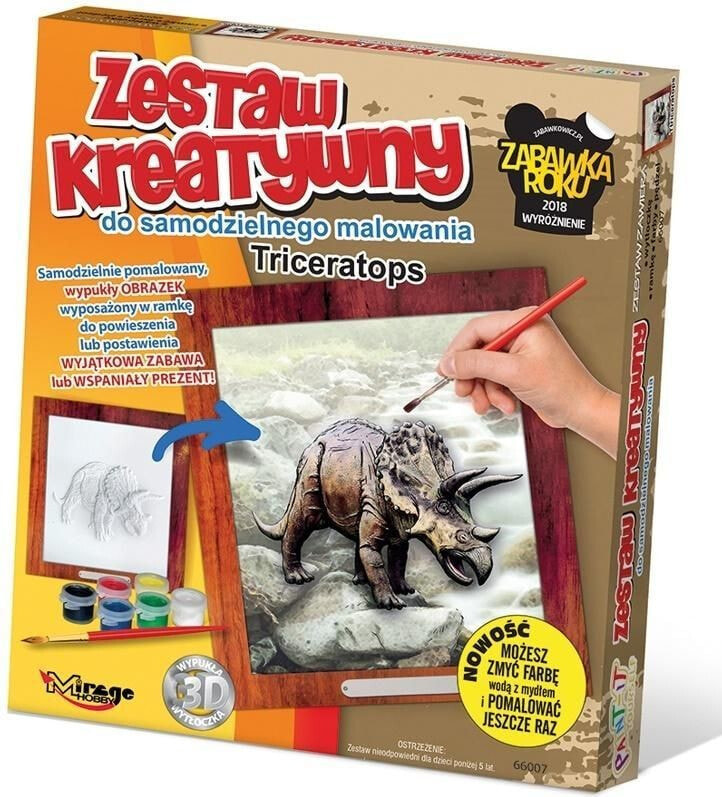 Раскраска для рисования Mirage Zestaw kreatywny Dino Triceratops