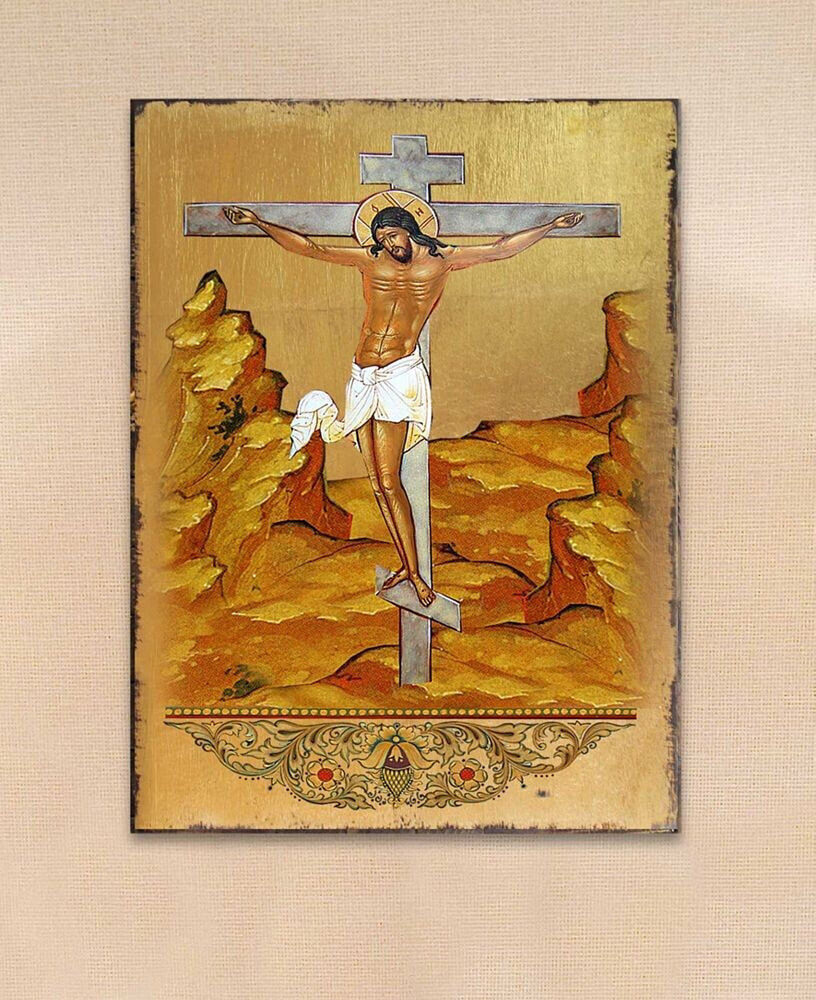 G.DeBrekht crucifixion Holiday Religious Monastery Icons