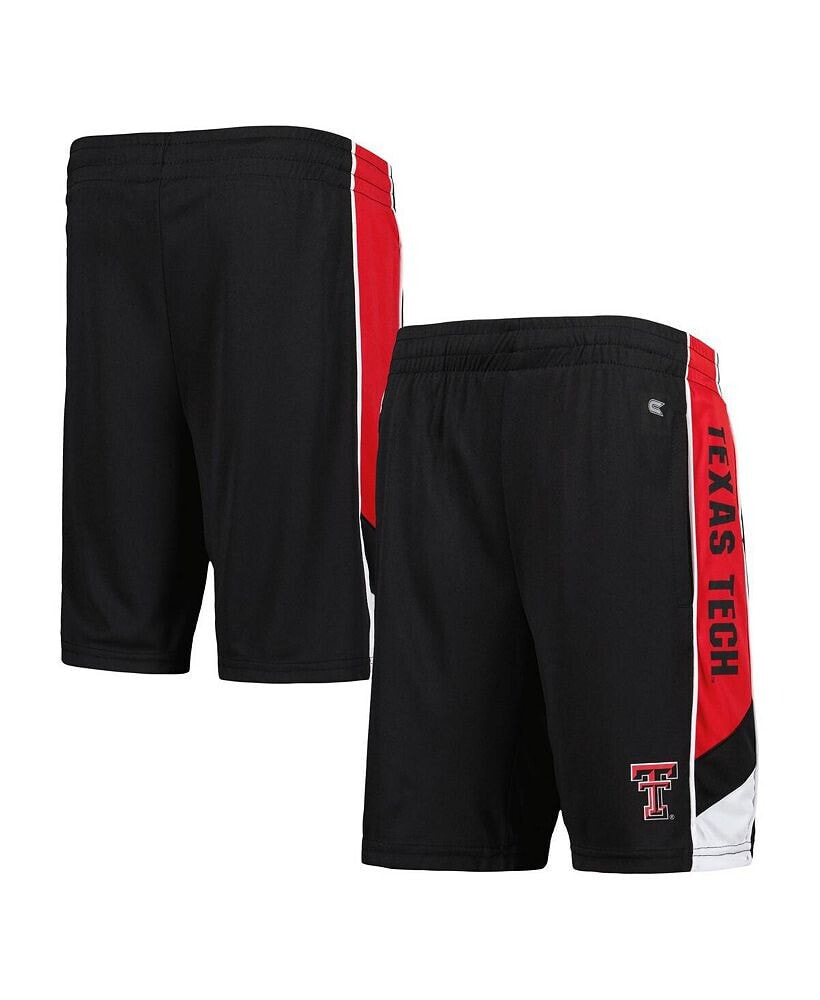 Colosseum big Boys Black Texas Tech Red Raiders Pool Side Shorts