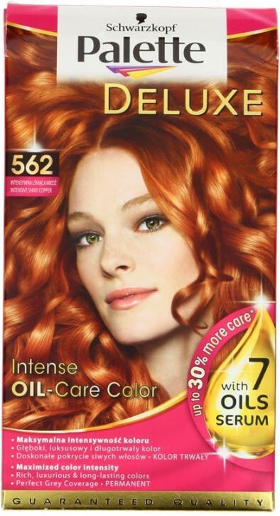 Schwarzkopf Palette Deluxe 562 Масляная краска для волос, оттенок интенсивно блестящий медный