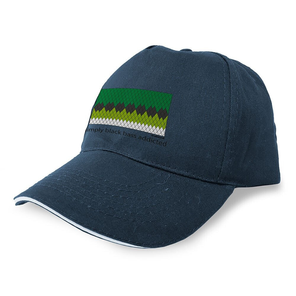 KRUSKIS Simply Black Bass Addicted Cap