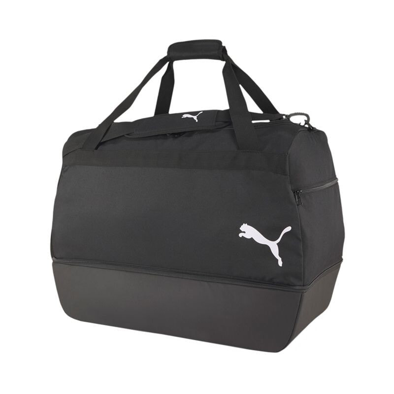 Мужская спортивная сумка черная текстильная маленькая для тренировки с ручками через плечо Puma teamGOAL 23 Teambag Medium BC 076861-03