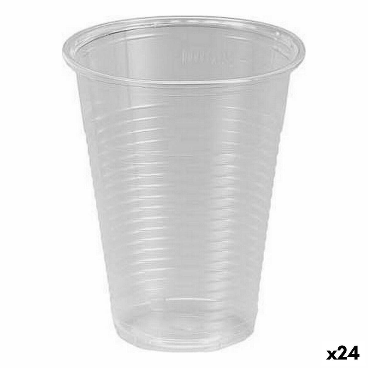 Set of reusable glasses Algon Transparent 25 Pieces 200 ml (24 Units)