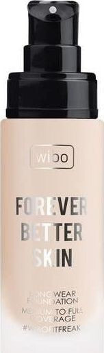 Wibo Forever Better Skin Long Wear Foundation No. 1 Alabaster  Стойкий тональный крем с увлажняющим действием  28 мл