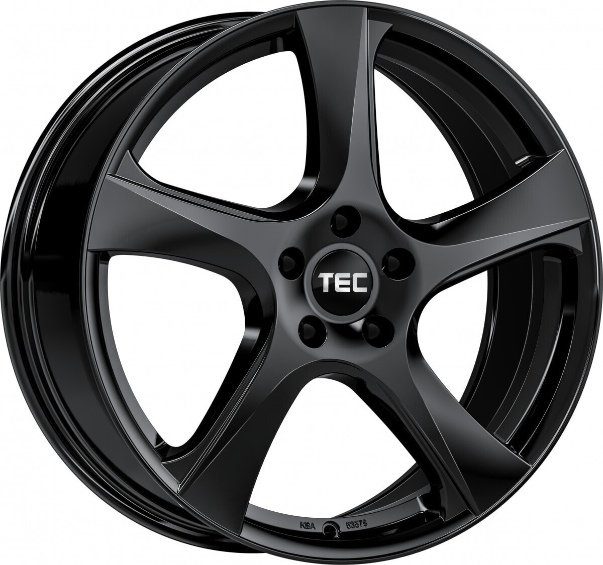 Колесный диск литой TEC Speedwheels AS5 black glossy 8x19 ET50 - LK5/114.3 ML72.5