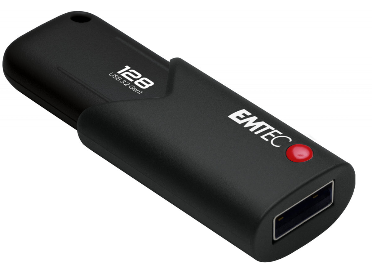Emtec B120 Click Secure USB флеш накопитель 128 GB USB тип-A 3.2 Gen 2 (3.1 Gen 2) Черный ECMMD128GB123