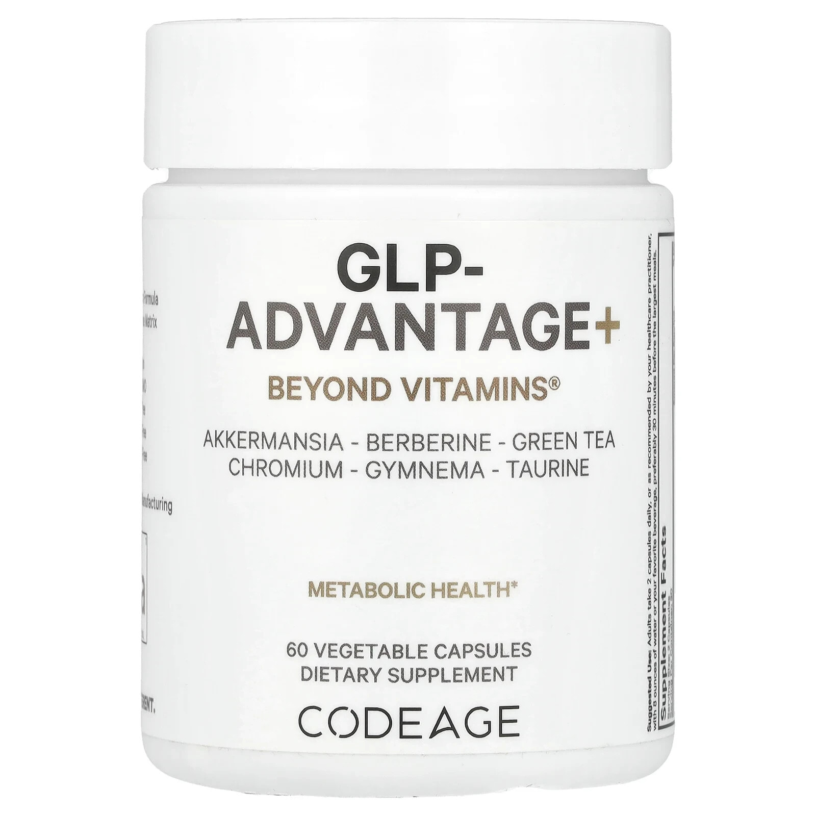 GLP-Advantage+, Beyond Vitamins®, 60 Vegetable Capsules