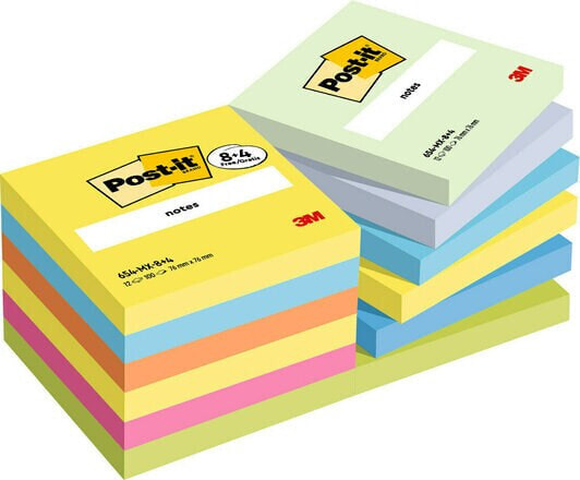 3M 7100259664 самоклеющаяся бумага для заметок Квадратный Разноцветный 100 листов