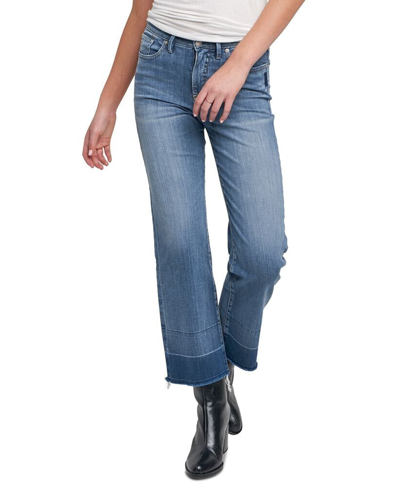 Silver Jeans Co. lanark High Rise Crop Wide-Leg Jeans