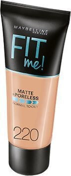 Maybelline Fit Me Matte + Poreless Foundation No. 105 Natural Ivory Матирующий тональный крем, скрывающий поры 30 мл