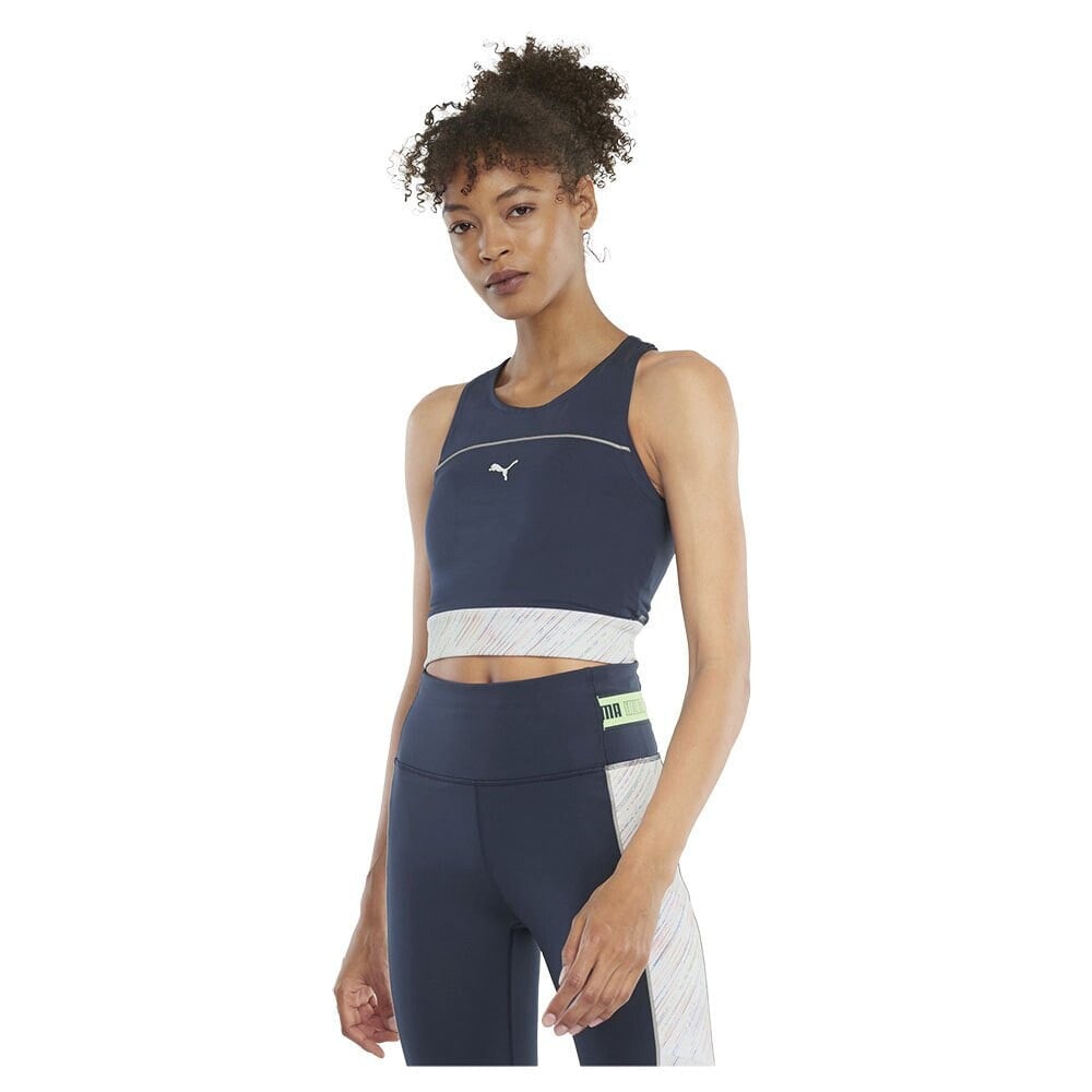 PUMA Run High Shine Crop Sleeveless T-Shirt