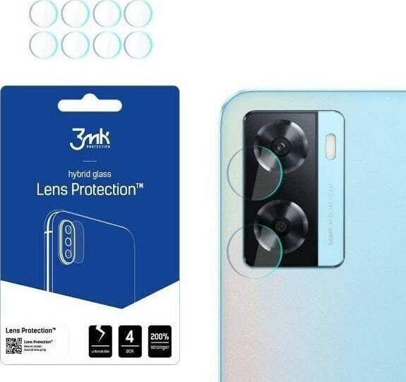 3MK Szkło hybrydowe na obiektyw aparatu 3MK Lens Protect Oppo A57s [4 PACK]