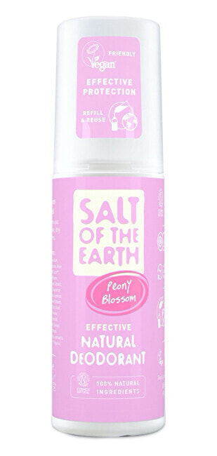 Salt Of The Earth Natural Deodorant Peony Blossom Натуральный дезодорант-спрей с ароматом пиона 100 мл