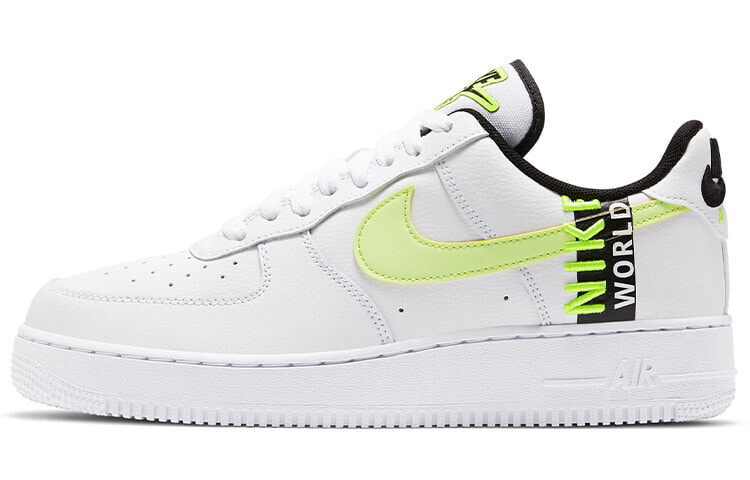 Nike Air Force 1 Low 空军一号 空军一号 换钩篮球之星 防滑 低帮 板鞋 男女同款 白荧光绿 / Кроссовки Nike Air Force 1 Low CK6924-101