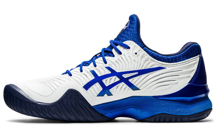 Asics Court FF Novak 防滑耐磨 低帮 网球鞋 男款 白蓝 / Кроссовки Asics Court FF 1041A089-101