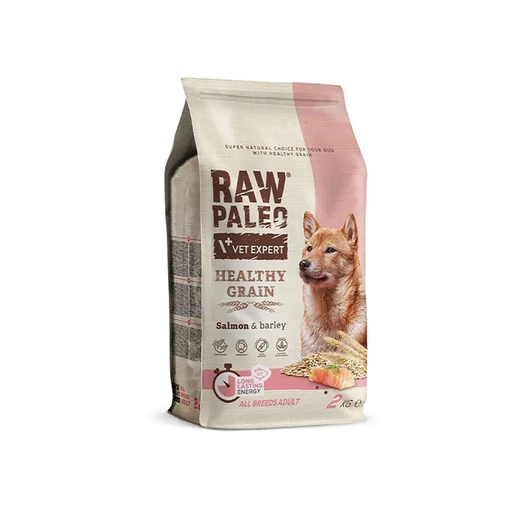 VET EXPERT Raw Paleo Healthygrain Adult Salmon And Barley dog food 2kg