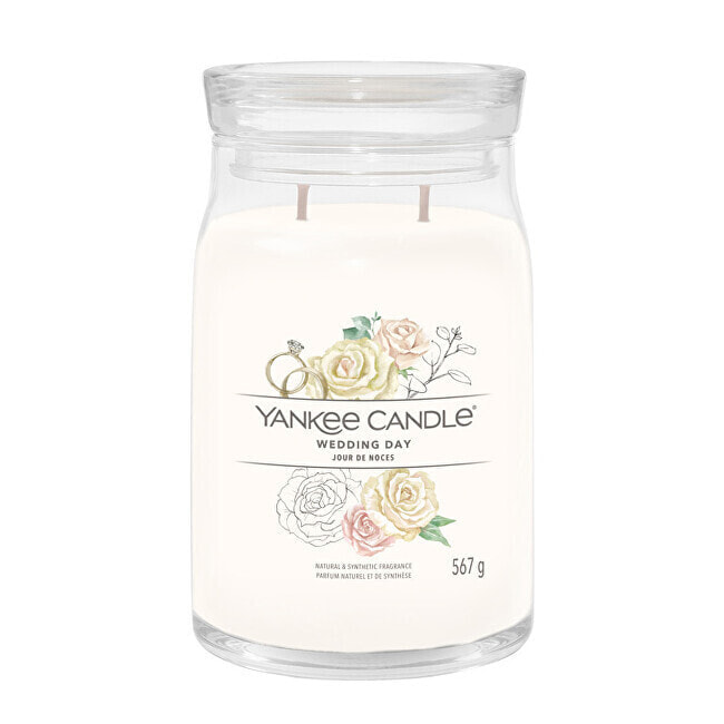 Aromatic candle Signature large glass Wedding Day 567 g