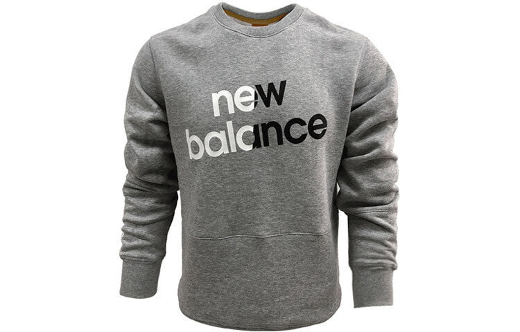 New Balance 运动休闲套头卫衣外套 男款 灰色 / Толстовка New Balance AMT83576-AG