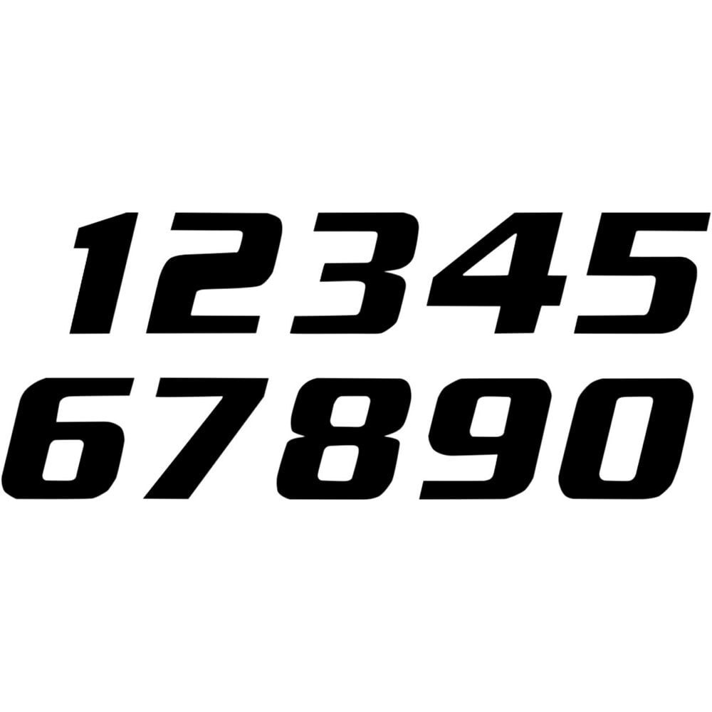 BLACKBIRD RACING #4 20x25 cm Number Stickers