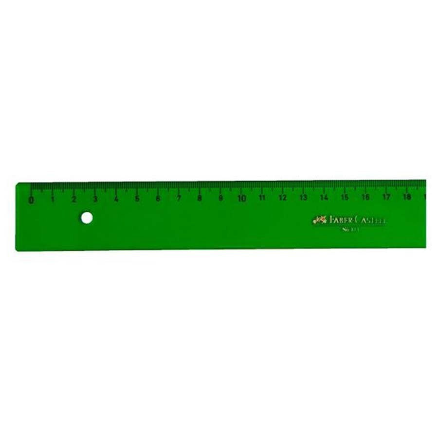 FABER CASTELL 15 cm plastic ruler