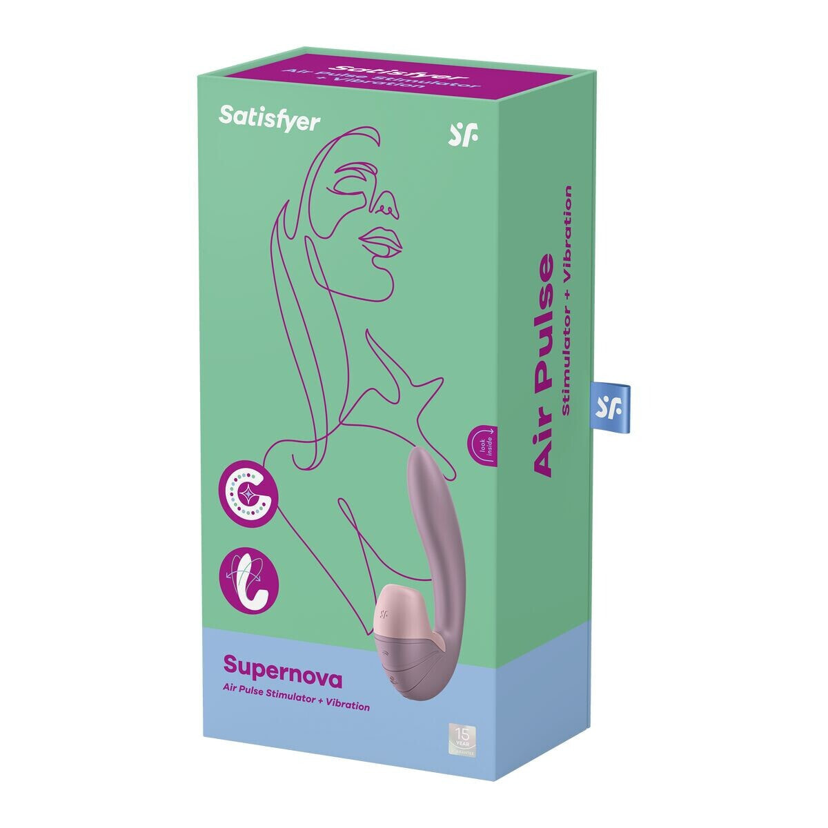 Dual Stimulation Vibe Supernova Insertable Satisfyer Supernova Hot Pink