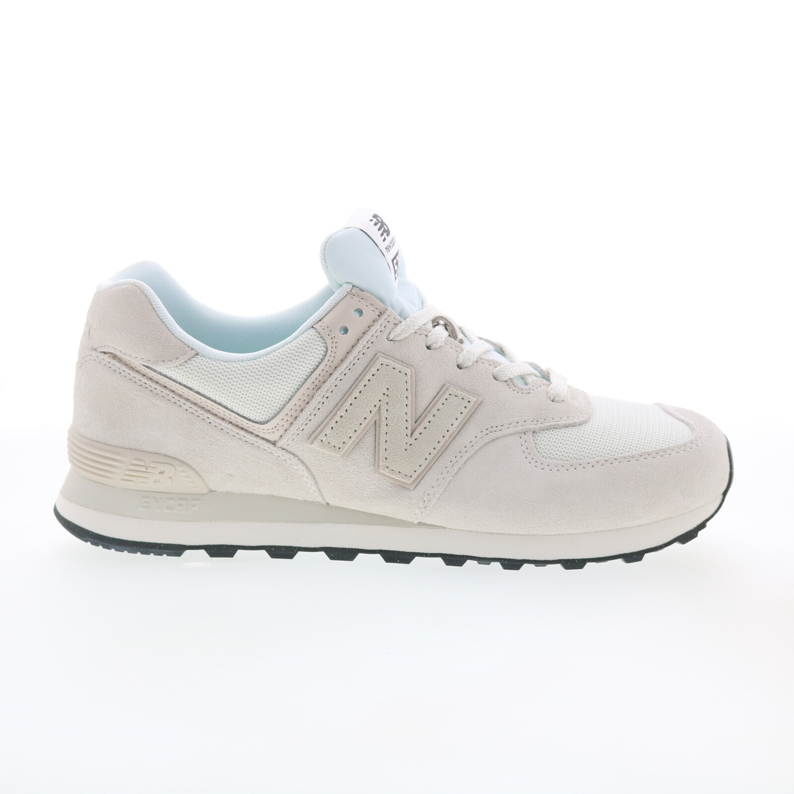 New Balance 574 U574OF2 Mens Beige Suede Lace Up Lifestyle Sneakers Shoes