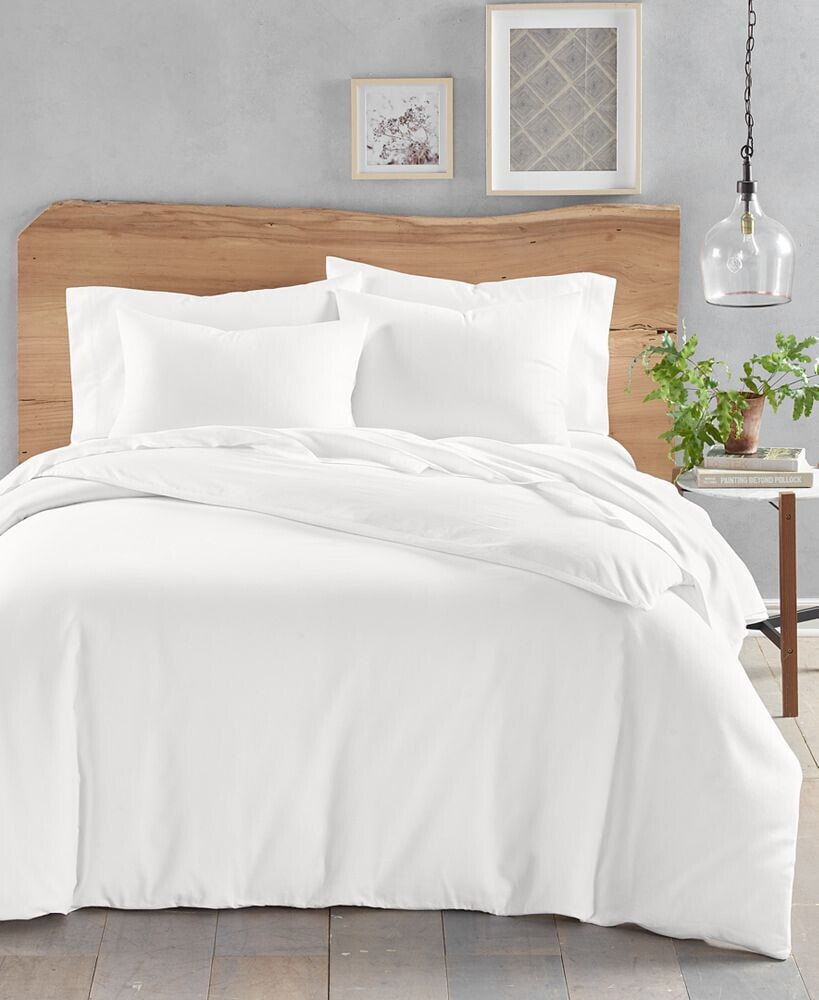 Oake solid Cotton Hemp 2-Pc. Duvet Cover Set, Twin, Created for Macy's