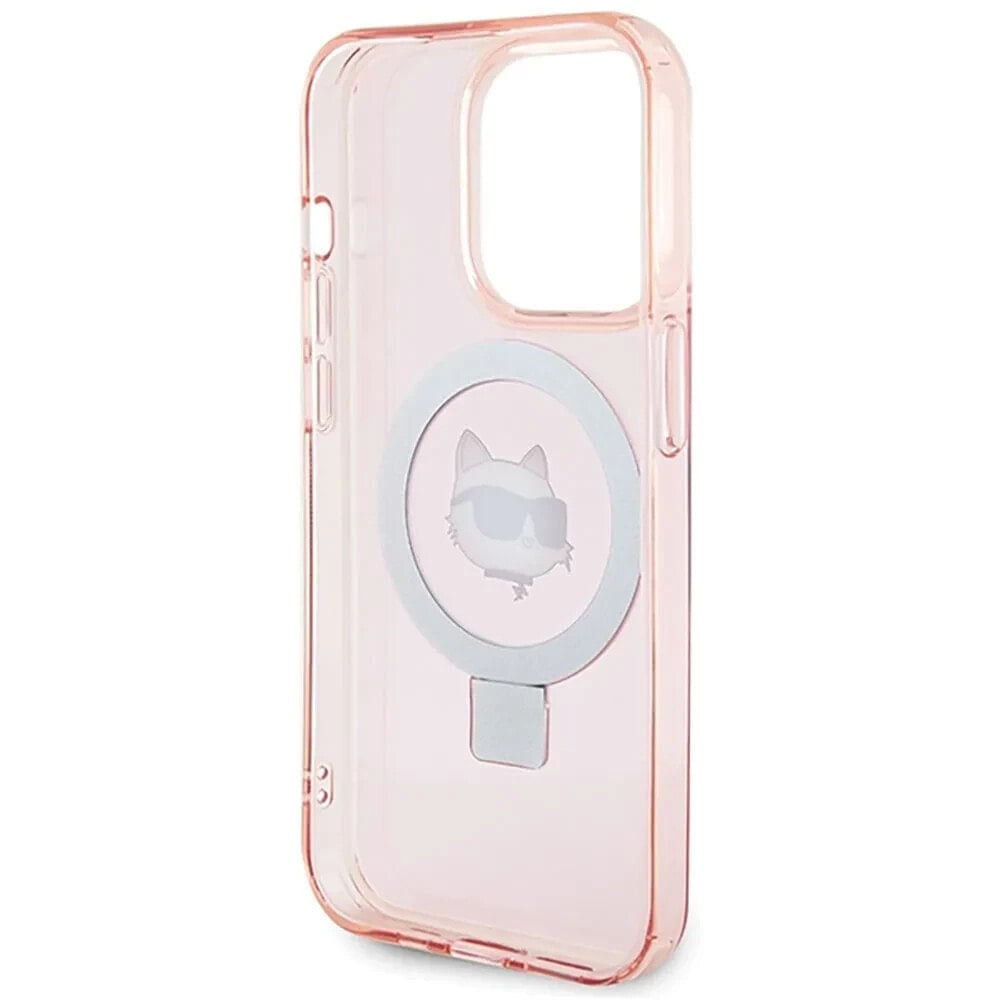 KARL LAGERFELD Klhmp15Xhmrschp iPhone 15 Pro Max 6.7 Ring Stand Choupette Head phone case