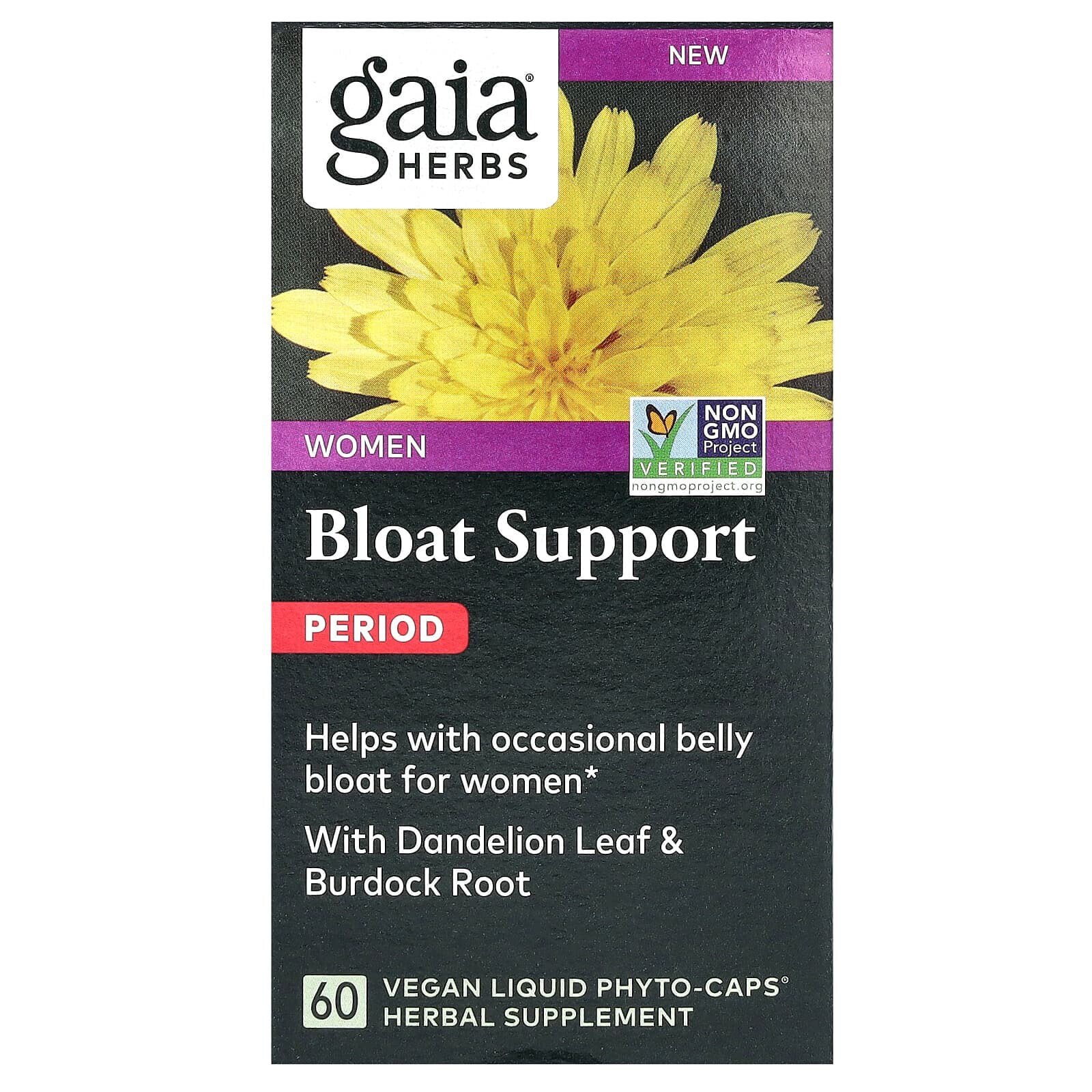 Women, Bloat Support, Period, 60 Vegan Liquid Phyto-Caps