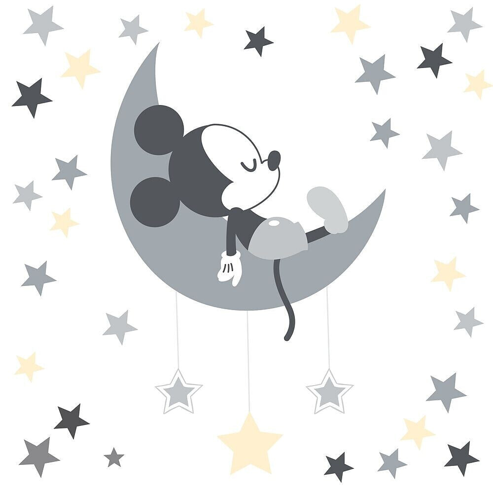 Lambs & Ivy disney Baby Mickey Mouse Gray/Yellow Celestial Wall Decals by Lambs & Ivy