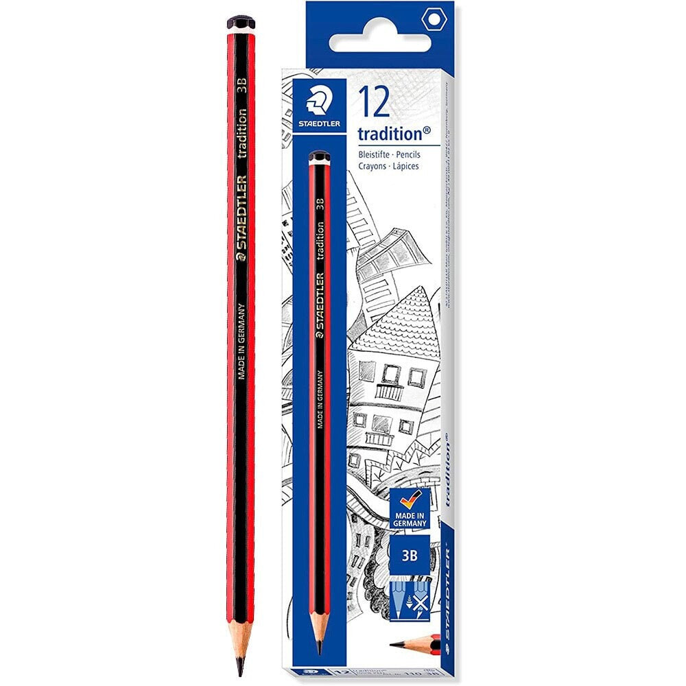 STAEDTLER Box Of 12 Tradition 3B Pencils