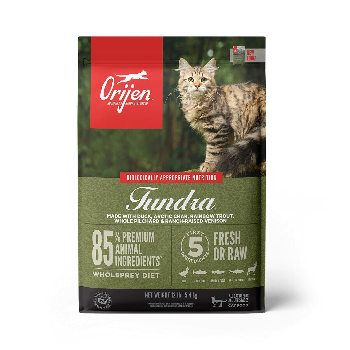 Корм для котов Orijen Tundra Для взрослых утка 5,4 kg