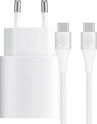 Samsung Super Fast Charging Charger 25W + USB-C Cable Nylon White 1.5m