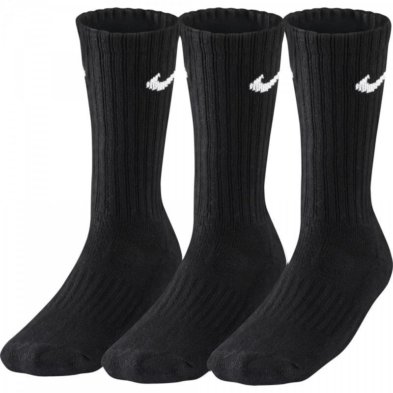 Мужские носки высокие черные 3 пары Nike Value Cotton 3pak SX4508-001