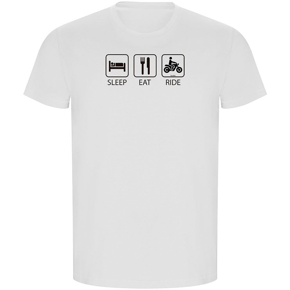 KRUSKIS Sleep Eat And Ride ECO Short Sleeve T-Shirt