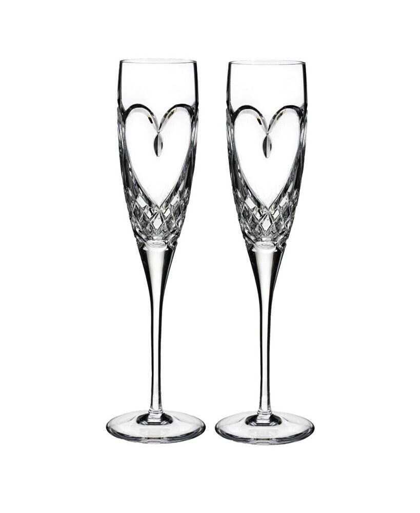 Waterford true Love Toasting Flute, Set of 2